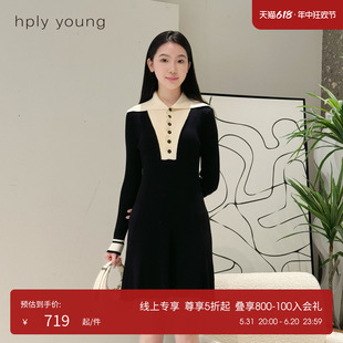 流行春日连衣裙 气质高级高端小个子法式 young新款 线上专享hply