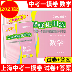 2023年版上海中考一模卷 数学 试卷+答案 领先一步文化课强化训练一模卷 上海市各区初三期末质量抽查初中模拟试卷ymrm