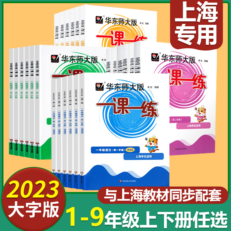 华东师大版一课一练二年级下册沪教版增强版上海一课一练一三四五六七八九年级上册下册语文数学英语物理化学牛津版人教版同步练习 书籍/杂志/报纸 小学教辅 原图主图