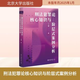 刑法犯罪论核心知识与阶层式案例分析 北京大学出版社 王钢 著 法学理论