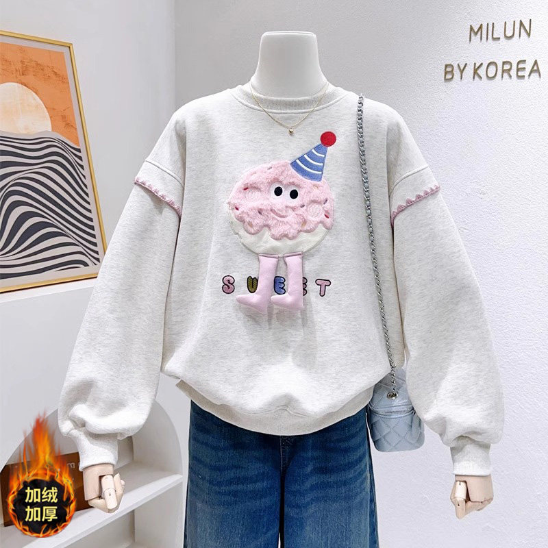 女童卫衣秋冬款趣味可爱ins奶呼呼饼干时髦宽松女童宝宝上衣,童装/婴儿装/亲子装,卫衣/绒衫,淘宝优惠券,粉丝福利购,淘宝优惠卷