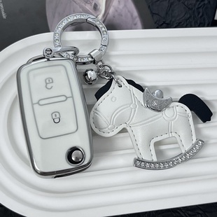 M8电动车钥匙包V7新能源电动四轮车遥控钥匙套扣 比德文M5