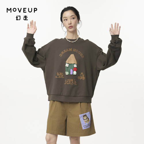 罗纹 圆领 趣味绣花