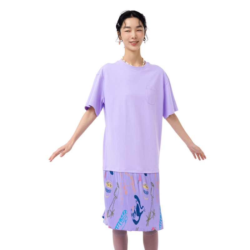 彩色织唛、印花、下摆拼接