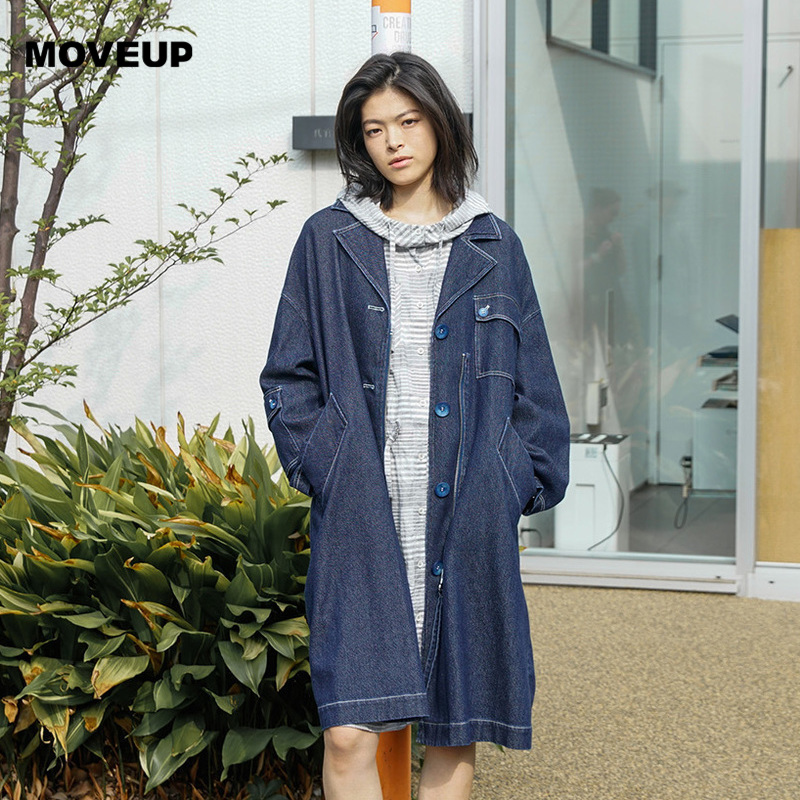 MOVEUP»Ã×ß2018Å®×°´º¼¾Ð¿î Î÷×°ÁìË«ÖØ¿ªºÏÅ£×ÐÖг¤¿îÍâÌ×