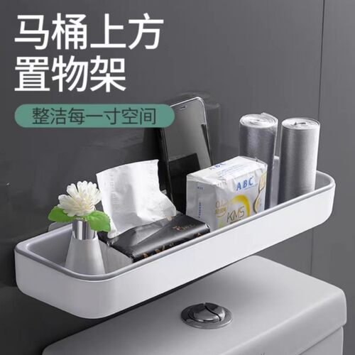 马桶上方置物架浴室防水免打孔