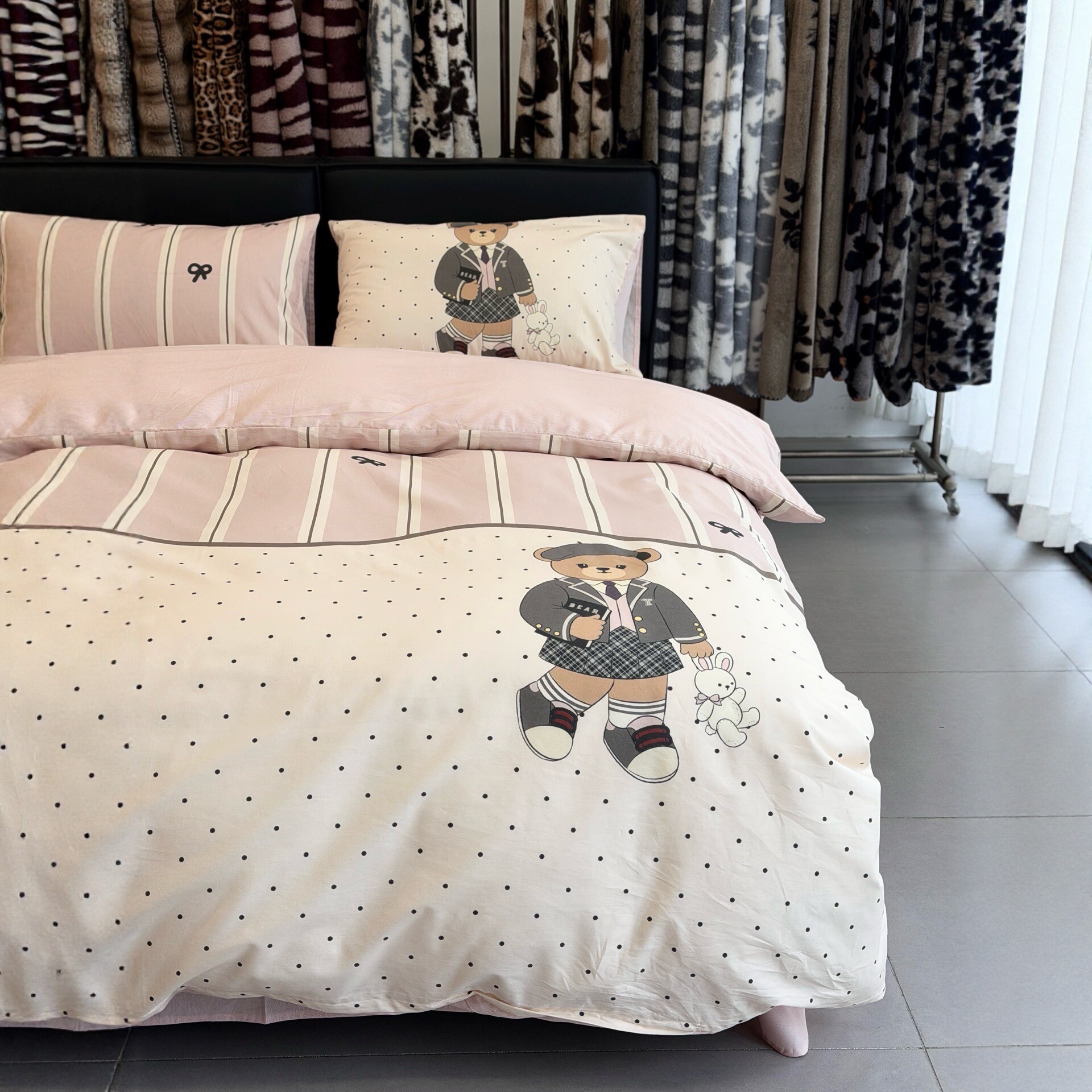 少女心卡通全棉四件套亲肤纯棉被套小清新床单枕套1.8m米床上用品