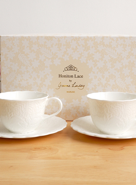 现货日本进口NARUMI鸣海lace骨瓷纯白浮雕马克杯碟餐碗麦片碗礼盒