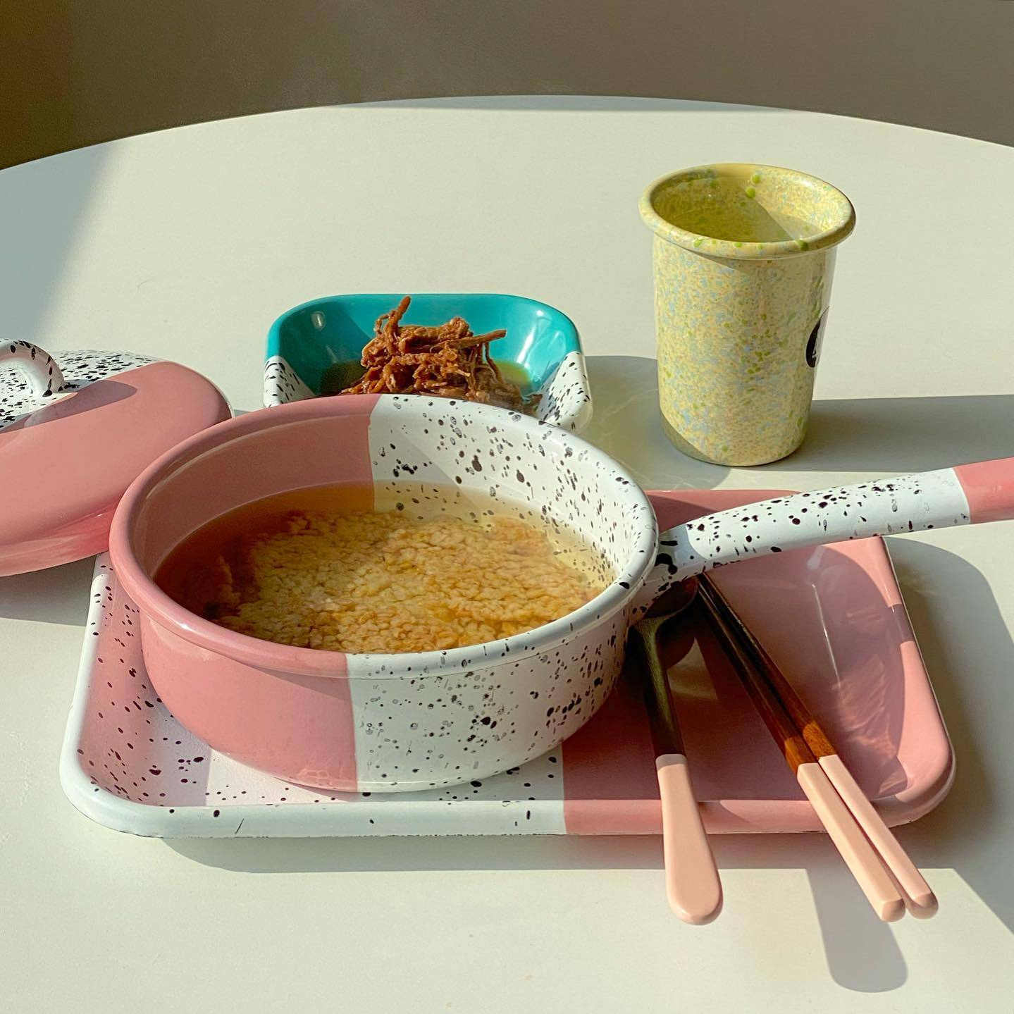 土耳其kapka搪瓷平底煎锅奶锅