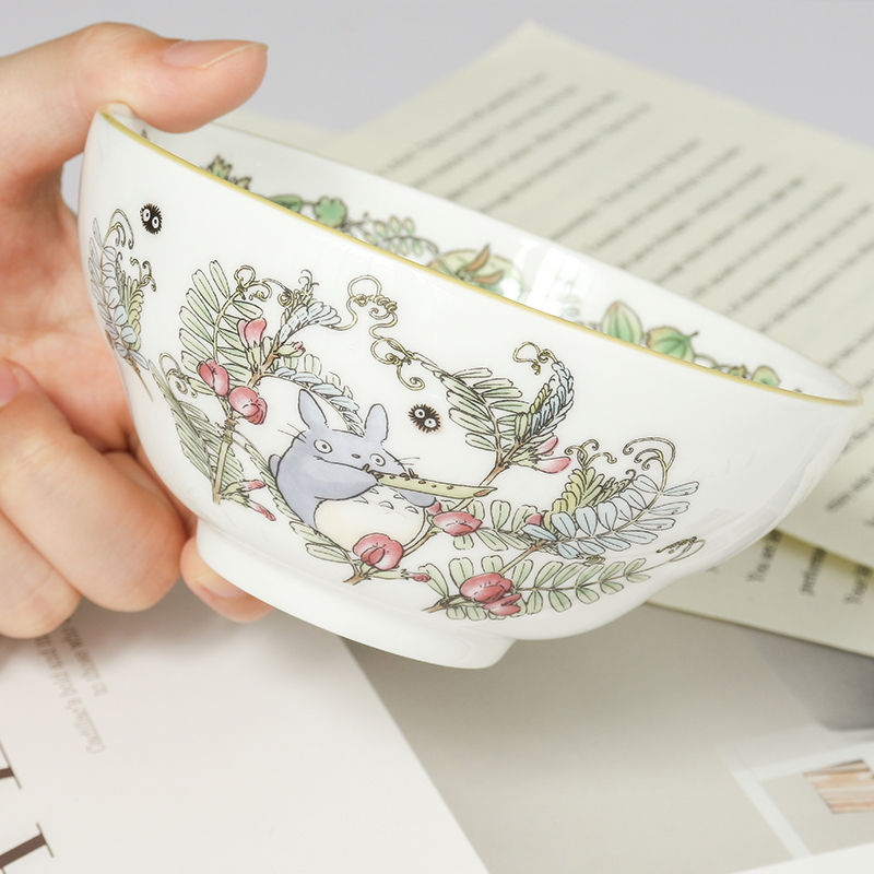 日本则武龙猫骨瓷餐碗礼盒装