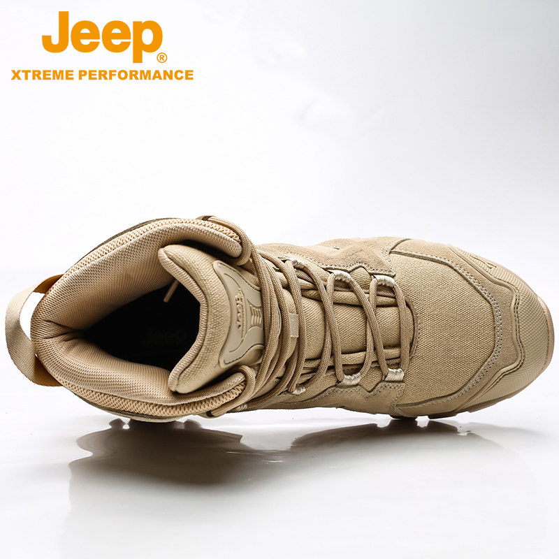 JEEP MENS SHOES WINTER FLEECE THICKENED WARM COTTON SHOES NORTHEAST SNOW BOOTS OUTDOOR SHOES HIGH TOP BOOTS MEN