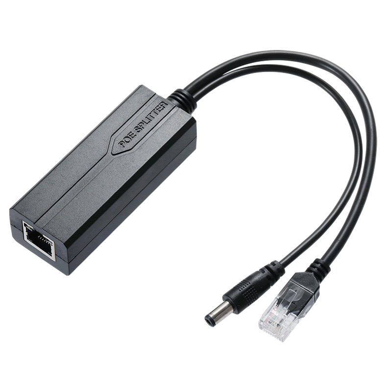 poe分离器48v转24V/12V交换机标准网线供电模块监控球机摄像头HLV
