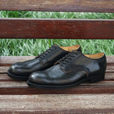 履诚Classic 光头德比鞋 马皮 service shoes 系带轻便透气通勤