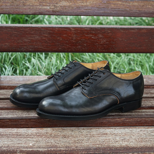 履诚Classic 光头德比鞋 马皮 service shoes 系带轻便透气通勤