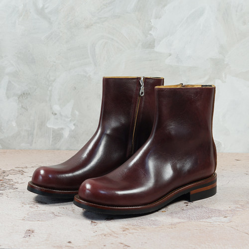 履诚Classic 整张皮拉链靴 Zipper boots 美式复古工装咔叽男靴