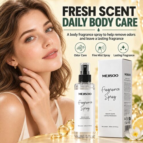 跨境外贸MEJISOO Fragrance Spray香氛喷雾200ml雅致香调焕香喷雾