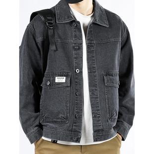 工装 Leehom男士 男宽松大码 春秋2025新款 夹克男上衣男 牛仔外套男款