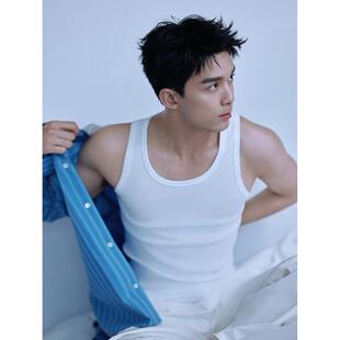吴磊同款明星背心男士夏季坎肩内搭修身健身肌肉运动2026打底t恤
