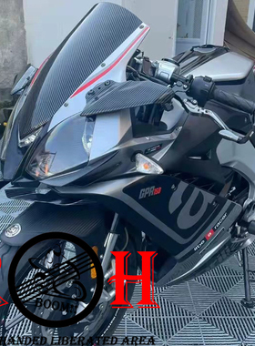 适用阿普利亚GPR125/150/250改装下唇定风翼后视镜风挡侧翼配件