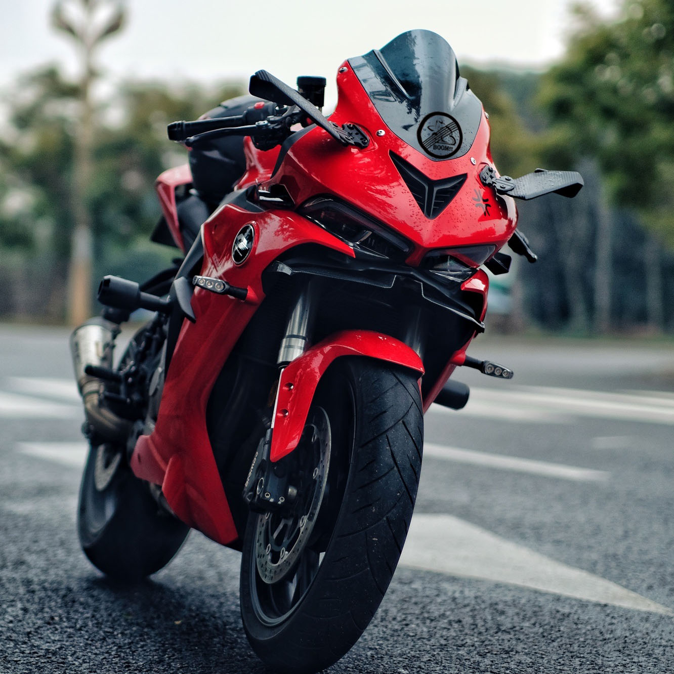 20-21赛600下唇定风翼后视镜改装