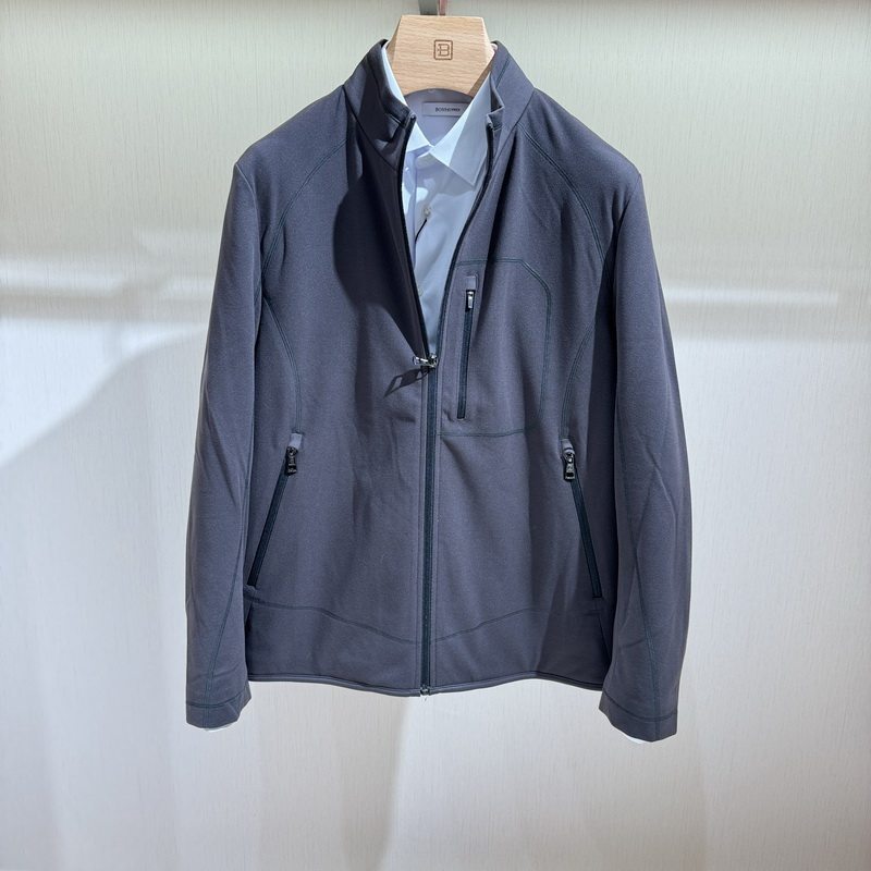 BOSSsunwen博斯绅威23秋冬针织立领棉服外套134325019480吊牌3980