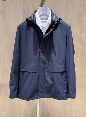 卡尔丹顿男装春夏新款商务连帽夹克外套KDBS15302吊牌3980
