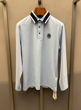 卡尔丹顿秋冬款商务休闲翻领长袖T恤POLO衫SEMW20520FAN2专柜1380