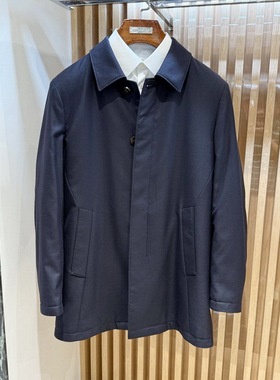 路卡迪龙秋冬水貂绒尼克服商务翻领加棉外套161247102专柜36880