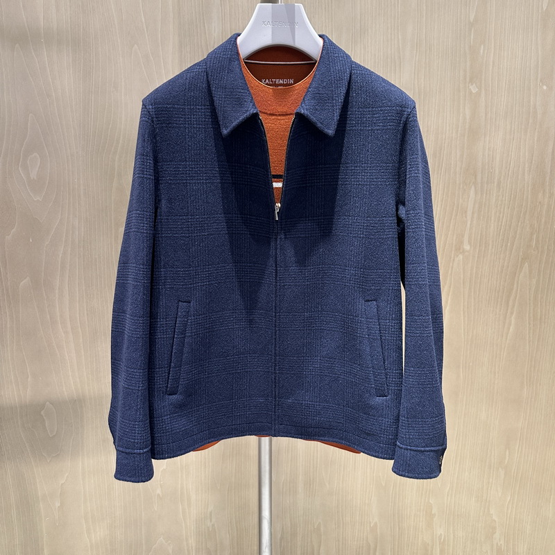 卡尔丹顿2023秋冬款商务绵羊毛夹克外套KDAW45111FAN5专柜6800