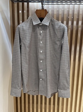 卡尔丹顿男装25秋冬商务休闲纯棉长袖衬衫AF9W13601CAC2专柜1680