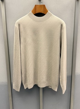 2025卡尔丹顿新款男装秋冬商务圆领百搭羊毛衫2色KFBW34110RAB2