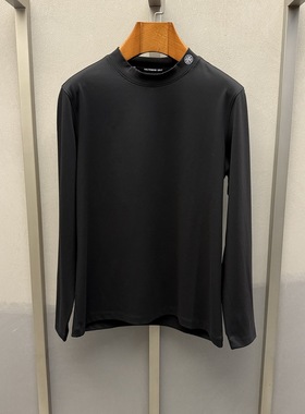 卡尔丹顿男装秋冬款商务休闲圆领长袖T恤SEMW10510RAB8专柜698