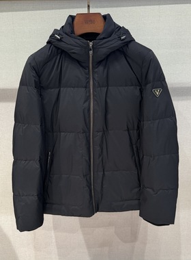 华斯度VASTO男装秋冬款连帽立领鸭绒羽绒服22E201106专柜4686