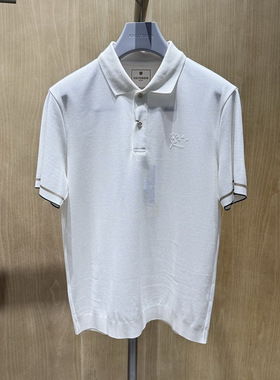 卡尔丹顿男装正品25春夏商务翻领短袖T恤KFDS30122FBW2吊牌1680