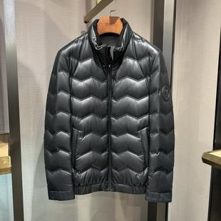 华斯度VASTO男秋冬商务立领羽绒真皮皮衣外套22E182136专柜12860