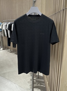 卡尔丹顿2023春夏款桑蚕丝圆领短袖T恤衫2色KDBS40012RA专柜1980