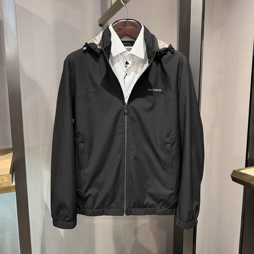 卡尔丹顿24秋冬商务连帽休闲夹克外套AE5W15132三色可选吊牌3680