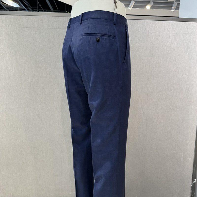 卡尔丹顿男装春夏商务休闲绵羊毛直筒西裤KBAS12614NAN4吊牌2900