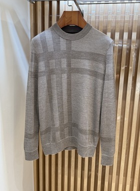 卡尔丹顿男24秋冬商务圆领休闲百搭羊毛衫KEBW54114RAC2专柜2980