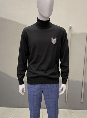 卡尔丹顿男2021秋冬商务打底高领羊毛衫KBCW84172ZAB2专柜1980