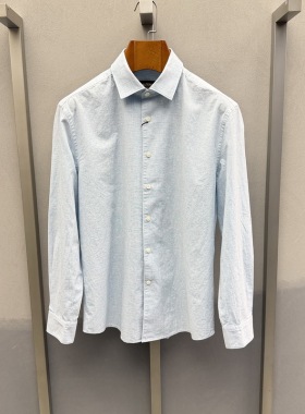 卡尔丹顿男装2026春夏款长袖翻领衬衫衬衣KGAS13603PHN1吊牌1380