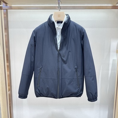 博斯绅威秋冬双面立领羽绒服外套