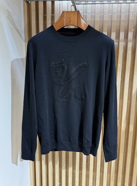 卡尔丹顿男装秋冬款商务休闲圆领毛衣羊毛衫KDBW84103专柜1980