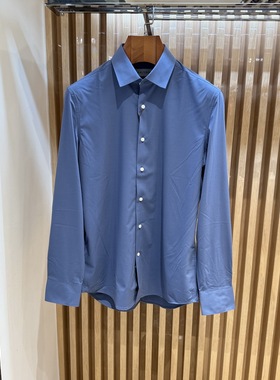 卡尔丹顿男装春秋款商务休闲纯色长袖衬衫衬衣KCDL03501专柜880