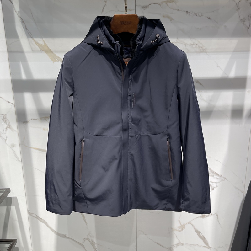 华斯度VASTO男装秋冬中长可拆内胆尼克服外套12X126456专柜6986