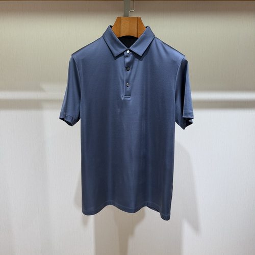 博斯绅威桑蚕丝男士短袖T恤