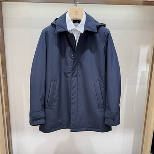 博斯绅威BOSSsunwen秋冬连帽休闲羽绒服外套124325551970专柜5980