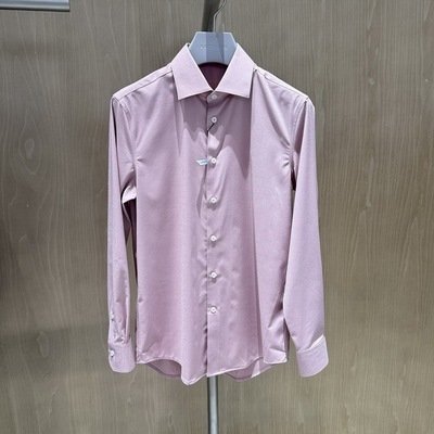 2024新款卡尔丹顿男装商务休闲长袖衬衫KEBS13500PYR2吊牌1380