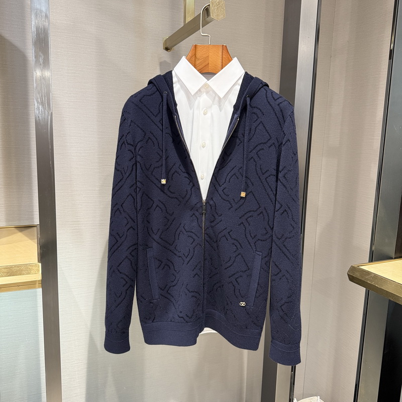 华斯度VASTO男装秋冬休闲连帽针织羊毛开衫外套32F191796专柜3685