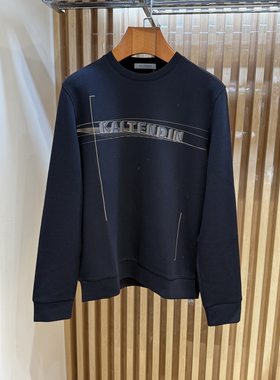 卡尔丹顿男装秋冬商务休闲圆领针织T恤长袖卫衣KCBW25437吊牌1680